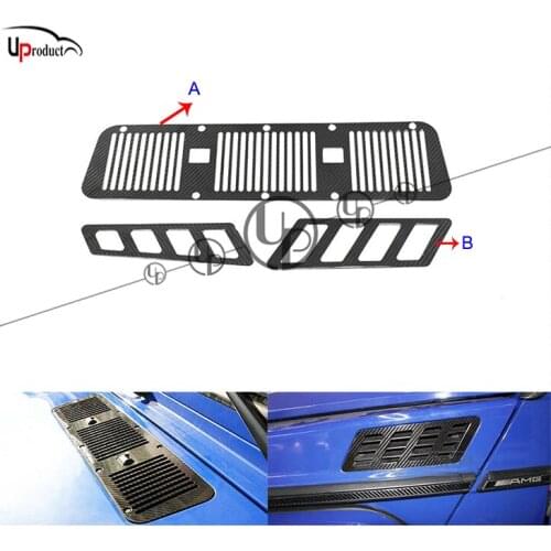 W463 G63 G65 front hood air vents G500 G55 G63 G65 B800 carbon and stainless front hood scoop vents all G calss 1990~2017