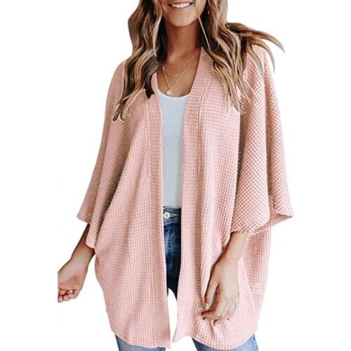 Autumn Knitted Sweater Bat Long Sleeve Casual Cardigan Women Winter Jacket Loose Coat Outwear Solid Color Multicolor Tops New