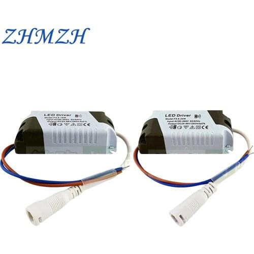 ZHMZH 8-18W 8-24W LED Drivers Constant Current LED Power Supplies with DC Female Socket Drivers 280mA 180-240V