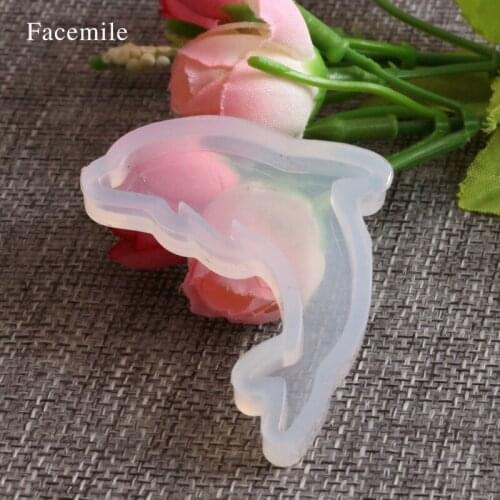 1PC Dolphin Fondant Mould Cake Decorating Gift Silicone Cake Mold For Jewerly
