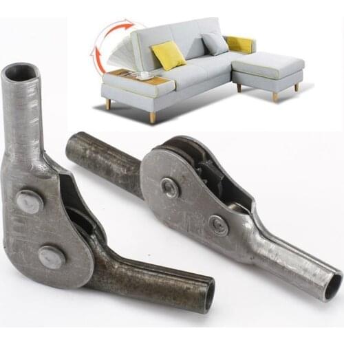 2pcs Ratchet Sofa Hinge Folding Connecting Furniture Lift Support Hinge Adjustable 3/5 Level 45/90/180 Degree 15mm Dia. Tube