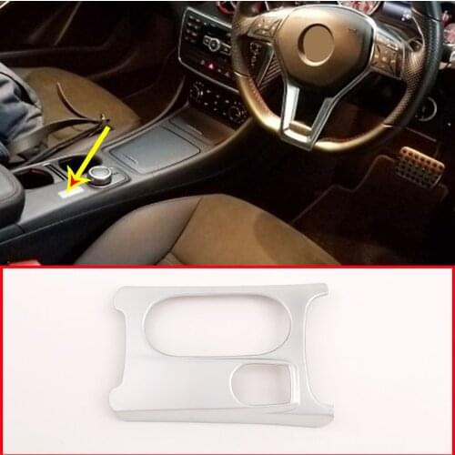Right Hand Drive Car Cup Holder Cover Trim For Mercedes Benz CLA GLA A Class C117 W176 X156 2012-2019 ABS Chrome Accessoires RHD