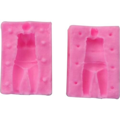 Free Shipping People Cooking Tools Wedding Decoration Silicone Mould Baking Fondant Sugar Craft Diy Cake Candy