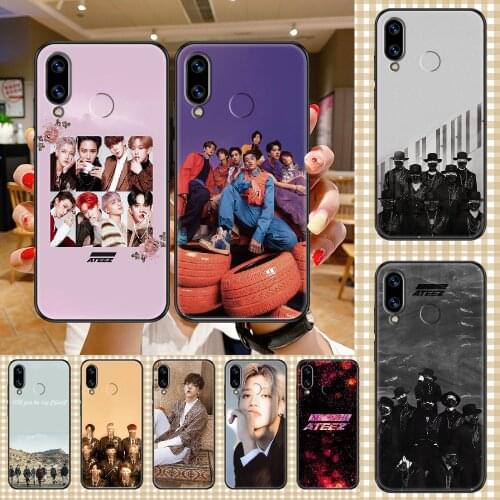 KPOP ATEEZ HongJoong Phone case For Huawei Honor 6 7 8 9 10 10i 20 A C X Lite Pro Play black painting coque tpu shell art cover