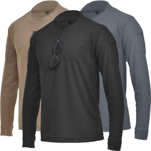 Mens T-shirt long sleeve shirt LS militar T-shirt