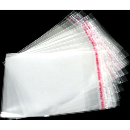 DoreenBeads 200 Clear Self Adhesive Seal Plastic Bags 9x6cm (Usable Space: 7x6cm) (B07381)