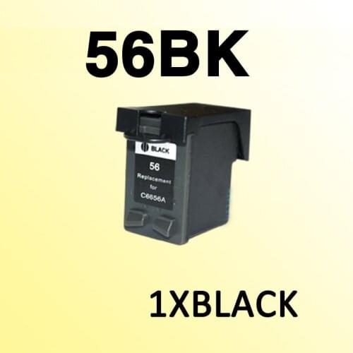 1pcs compatible for56 black ink cartridge compatible for 56 C6656A PSC1110/1210/1350/2105/2108/2110/2115