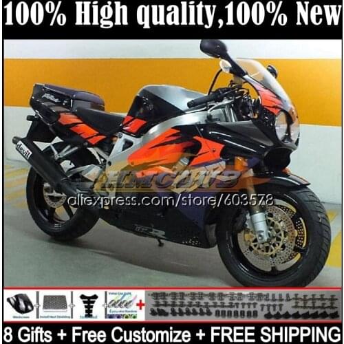 Body For HONDA CBR900RR CBR 893RR 1989 1990 1991 1992 1993 30CL.0 CBR900 CBR893 RR CBR893RR 89 90 91 92 93 Fairing Black Silvery