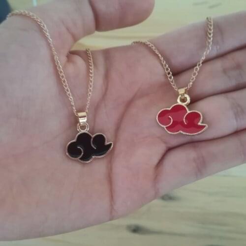 Cloud Pendant Metal Necklace Red Fashion Women Men Necklace Gift For Friend Golden Color Link Chain Neck Jewelry Wholesale