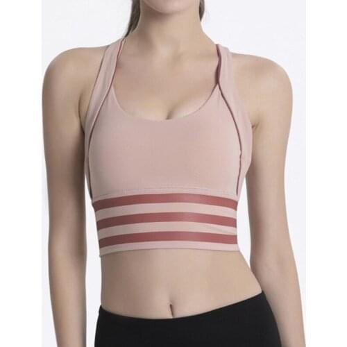 New X-shaped Sports Bra Women Breathable Fitness Yoga Vest Gather Sports Bra Top Shockproof Gym Running Yoga Sport Tops 4 Colors