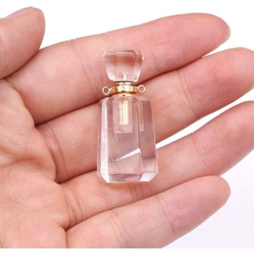 New Fashion Charm Amazonites Perfume Bottle Pendants Jewelry DIY Handmade Making Necklace Bracelet Christmas Gift