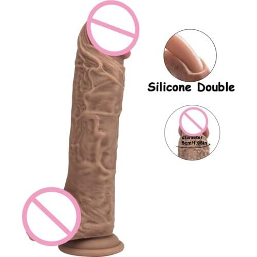 The New Listing 26.5*5cm Soft Silicone Huge Dildo Thick Cock Dick Anal Plug Sex Toys For Woman Dildo Suction Cup Sex Machine Toy