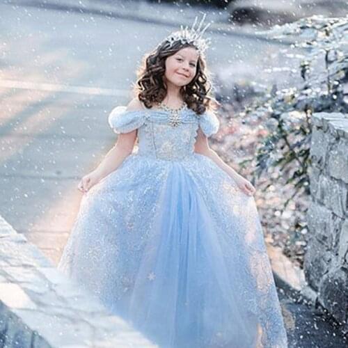 Disney Cinderella Princess Girls Dress Kids Dresses for Girls Christmas Dress Up Costume Party Frozen New Year Elegant 2020 New