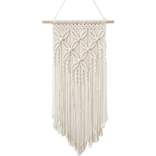 Hand-woven Pendant Cotton Rope Tapestry Wall Hanging Art Woven Tapestry Bohemian Crafts Decoration Gorgeous Tapestry For Home Be