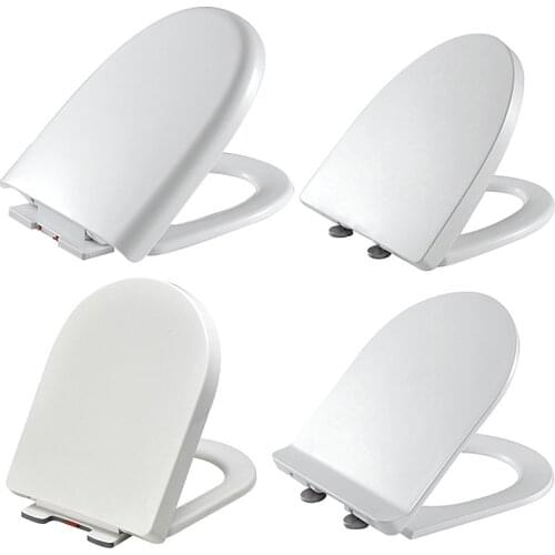 Various styles buffer PP board toilet seats cover,U V shape slow-close toilet seat lid,Universal toilet seats accessories,J19406