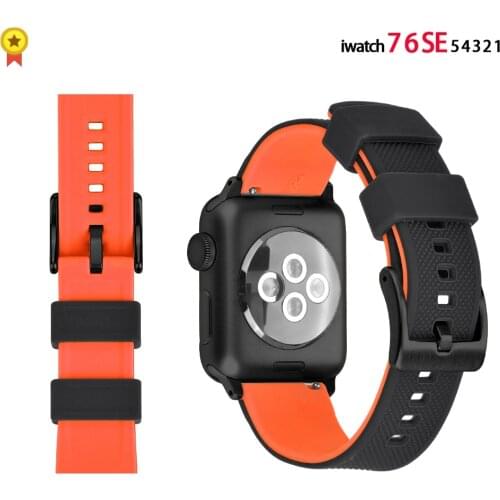 Newest Sport Strap+Case For Apple Watch Band Series 6 SE 5 4 3 2 Silicone Transparent For iwatch Strap 38mm 40mm 42mm 44mm Wirst
