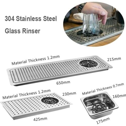 Glass Rinser Diameter 304 Stainless Steel Glass Rinser for Beer Milk Tea Cup Washer Cleaner Glass Rinser for Hotel Bar