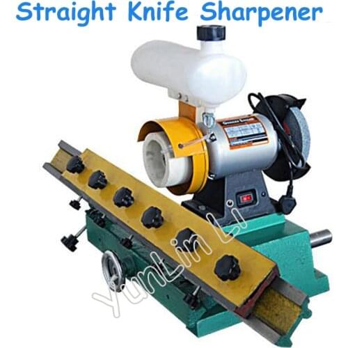 Woodworking Straight Knife Sharpener Bench Edge Grinding Machine Straight Blade Woodworking Grinder 220V 0.56KW