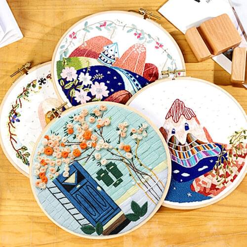 Embroidery DIY three-dimensional embroidery making European style material bag for self embroidered wedding gift for new embroid