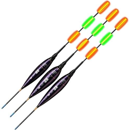 Smart Electric Fishing Float Bite Alarm Fish Bait LED Light Color Change Automatic Night Electronic Color Changing Buoy Bobber