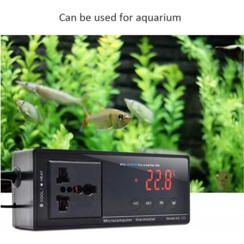 Digital Display Intelligent Plug-In Thermostat Universal Socket ON/OFF Regulator Aquarium Greenhouse Temperature Controller
