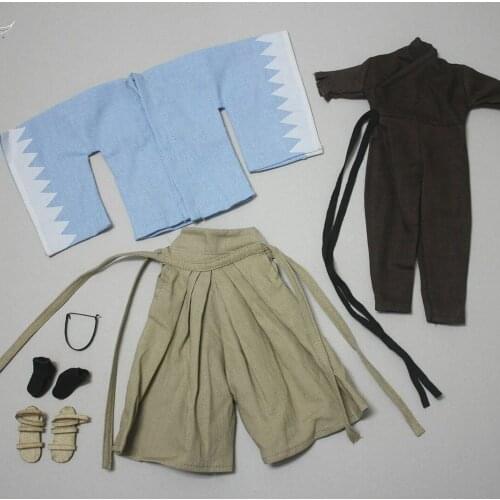 In Stock 1/6 Japanese Miyamoto Musashi Samurai Suit Clothes Fit 12" Male Figure Body