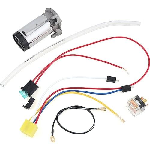 24V Air Compressor + Air Hose + Wires and Relay for Air Horn Car/ Truck / Vehicle