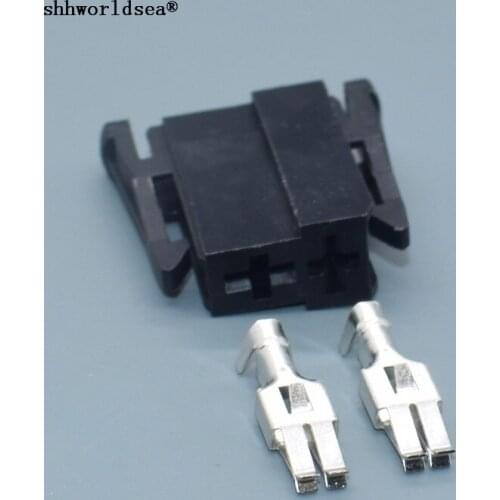 Worldgolden 2 Pin 191 971 993 Female 6.3mm Socket Automotive Electrical Wire Harness Connector 191971993