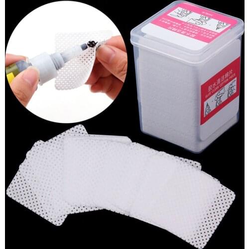 200/400Pcs Lint-Free Napkins Gel Nail Polish Remover Cotton Wipes Manicure Napkins Glue Remover Cleaner Paper Cosmetic Pad Tool