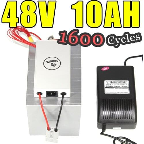 48v 10ah lifepo4 battery for electric bicycle battery pack scooter ebike 500w