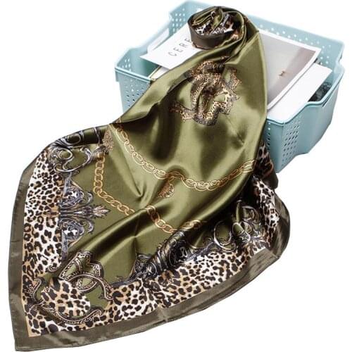 90cm Big Square Scarf Silk Scarf Small Square Scarf Women Wild Foreign Fashion Shawl Silk Scarf