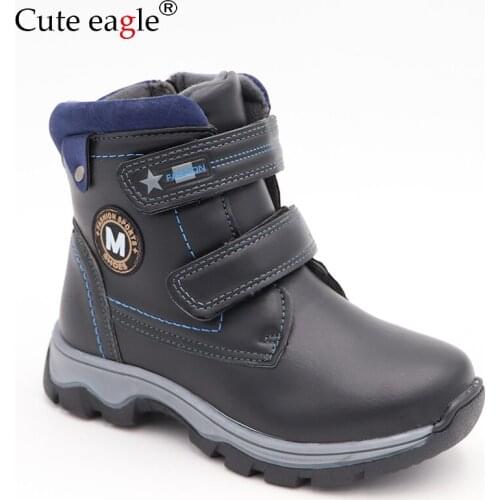 Cute Eagle Children's Leather Shoes