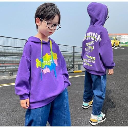 Children Clothes Spring Kids Fashion Trends Sweatshirt Autumn Boys Casual Hoodies Teen Pullover 6 7 8 9 10 11 12 13 14 15 16 17y