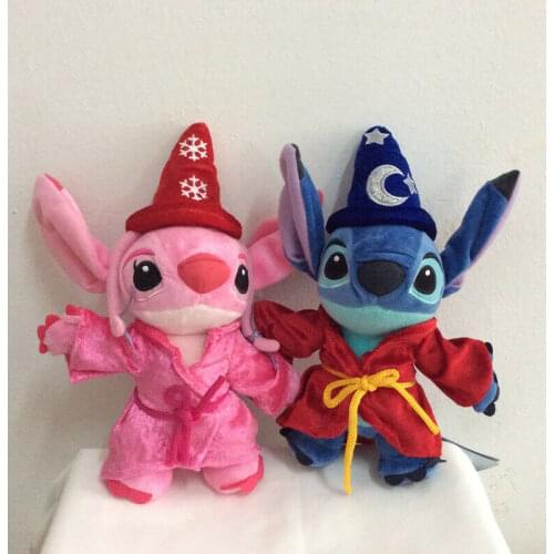Disney Lilo and Stitch 25cm Sorcerer Fantasia Plush Doll Toy new