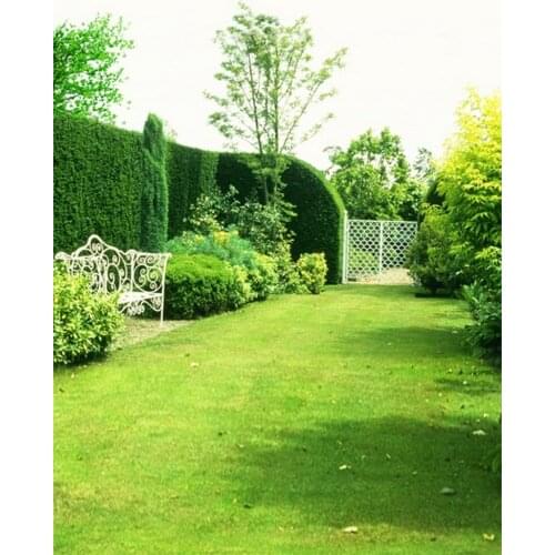 5x7ft Green World Tree Lawn Grass Photography Backdrops Photo Props Studio Background