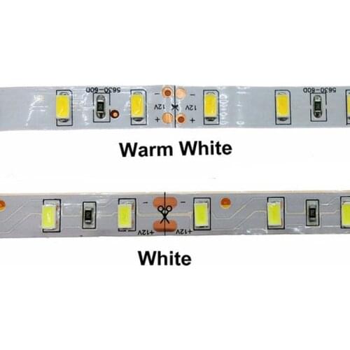 LED Strip 5630 60LEDs/m high brightness 5m 3000K 6000K flexible LED Strip Light Non-waterproof bar indoor home decoration DC12V
