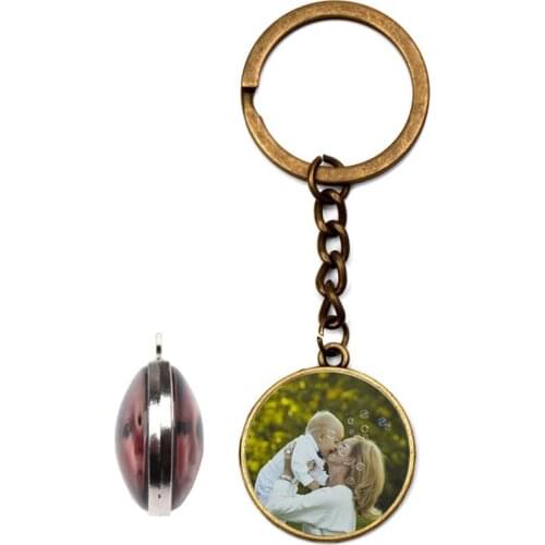 Private order Personality mothers Double sided Keychain picture Handmade customization Baby Child Dad Sisters Family