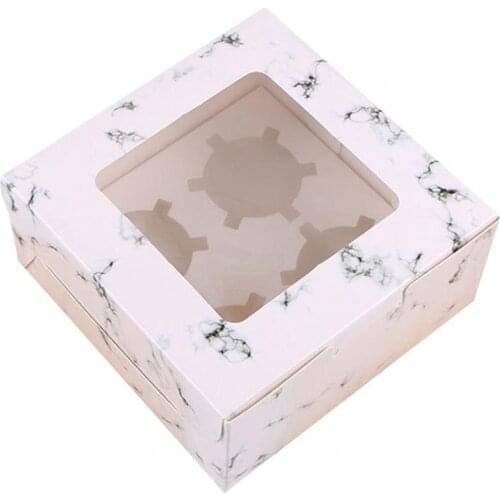 10Pcs Bakery Box with Window Perfect Size Photograph Tool Bakery Box with Window for Gift