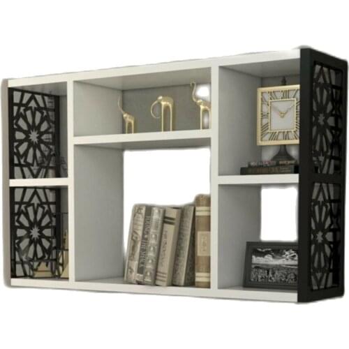 Creative Solid Wood Word Wall Shelf Partition Shelf Shelf Living Room Bedroom книжная полка Rack 3 Wall Shelf Black White