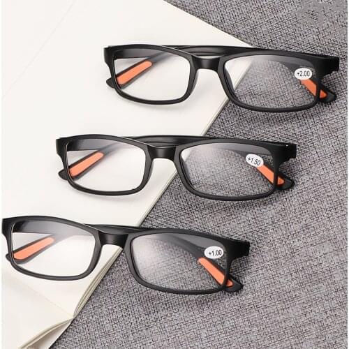 New Ultra-light Reading Glasses Men Women Fashion Casual Resin Anti-skidding Eyeglasses Vision Care Presbyopic Eyewear +1.0~+4.0