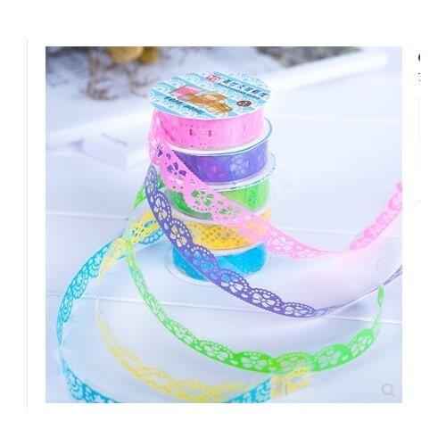 2PS lace hollow tape DIY transparent decorative pattern sticker