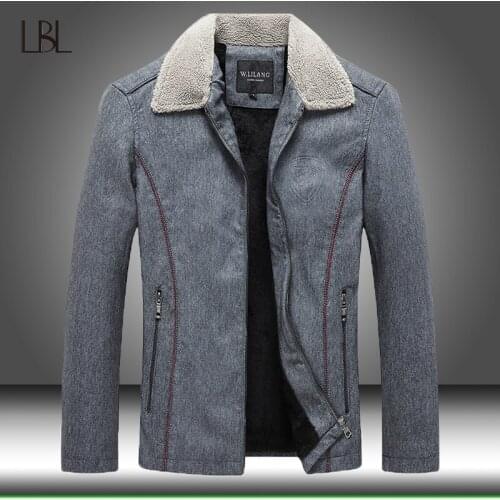 Men Leather Fleece Warm Motorcycle PU Leather Jacket Man Lined Jacket Slim Fit Coat Male Zipper Biker Outwear Winter Windbreaker