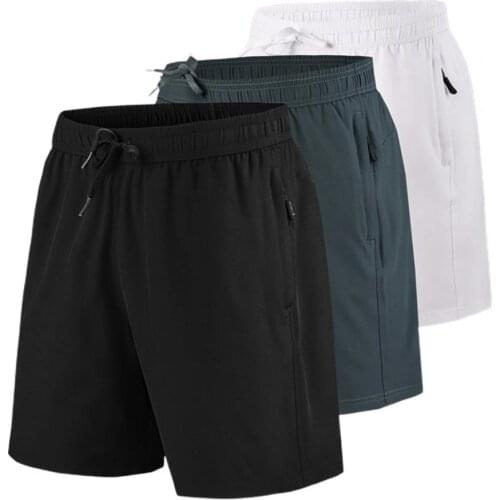 Plus Size Men Casual Shorts Adjustable Drawstring Elastic Waist Solid Color Breathable Mid Waist Men New Summer Training Shorts