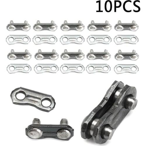 10 Sets Stainless Steel Chainsaw Chain Joiner Link Fit for JOINING 325 058 Chain for Chainsaw Preset Straps Garden Tool Practica