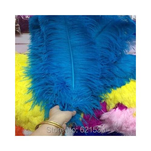 Wholesale!50pcs Sky Blue/Turquoise ostrich feathers-wedding 14-16inches/35-40cm long freeshipping