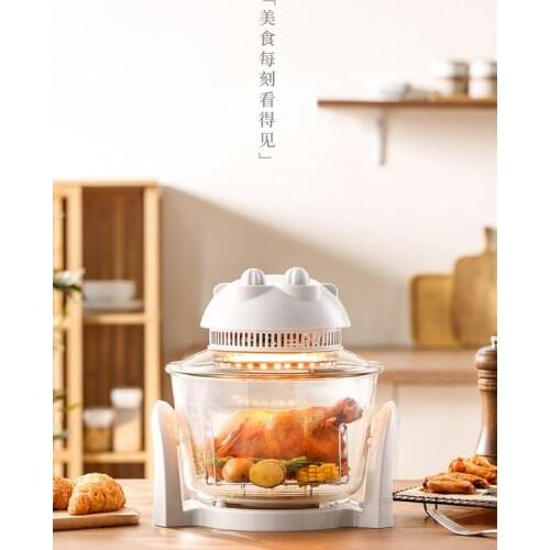 Original new special price thickened glass large capacity Smart 10 leaf cycle heating oil free electric fryer J05