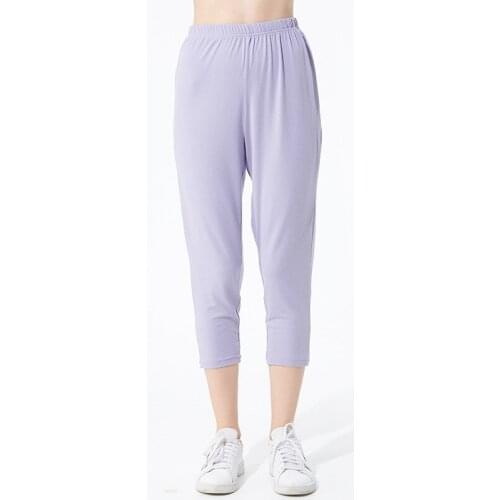 Oversize Women Cotton Sleepwear Loose Solid Home Pants Plus Size 2XL-7XL Nightwear Casual Ladies Pajama Night Pant Lounge Wear