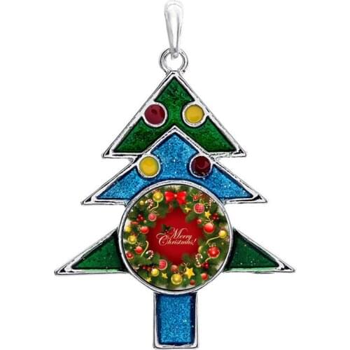 Button sublimation pendants christmas pendant jewelry for heart transfer printing not include necklace xmas gifts 100pcs/lot