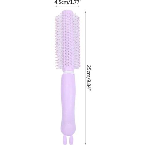 Portable Women Round Hair Care Brush Hairbrush Salon Styling Dressing Curling Comb Wavy Beauty Roll Brushes Home Use
