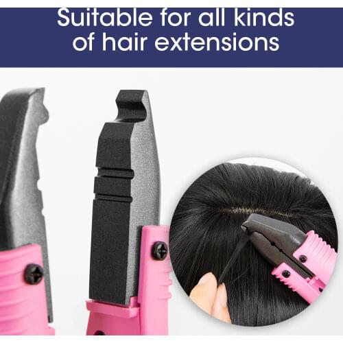 Professional Hair Extension Tool Pliers For Hair Connectors Hair Fusion Iron Tongs Pliers Tools Tongs Round Keratin Alileader